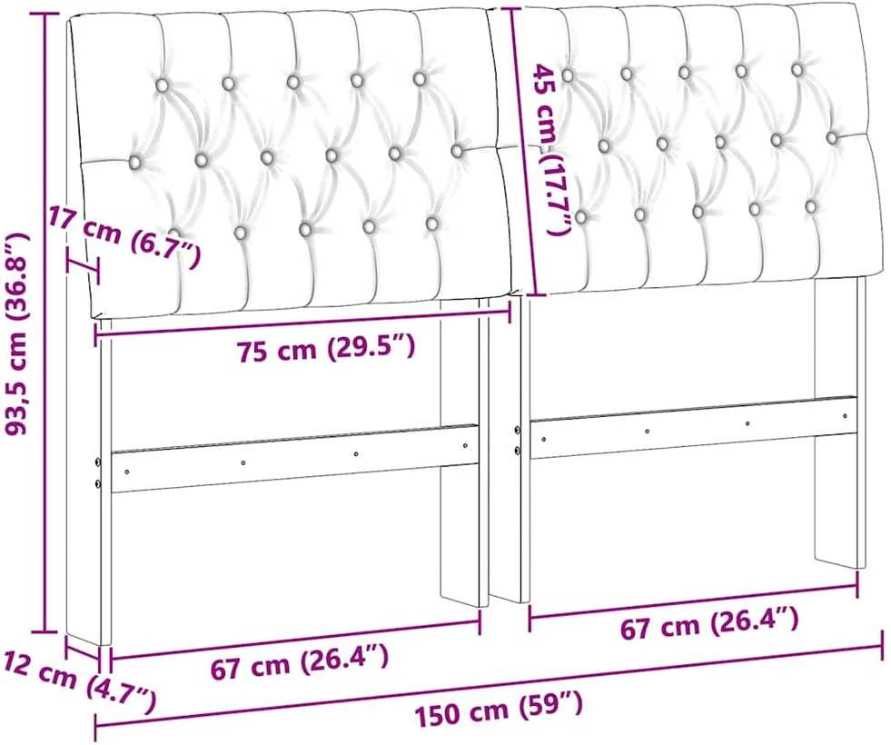 Apmušta lovos galvūgalis Tamsiai pilka 150 cm