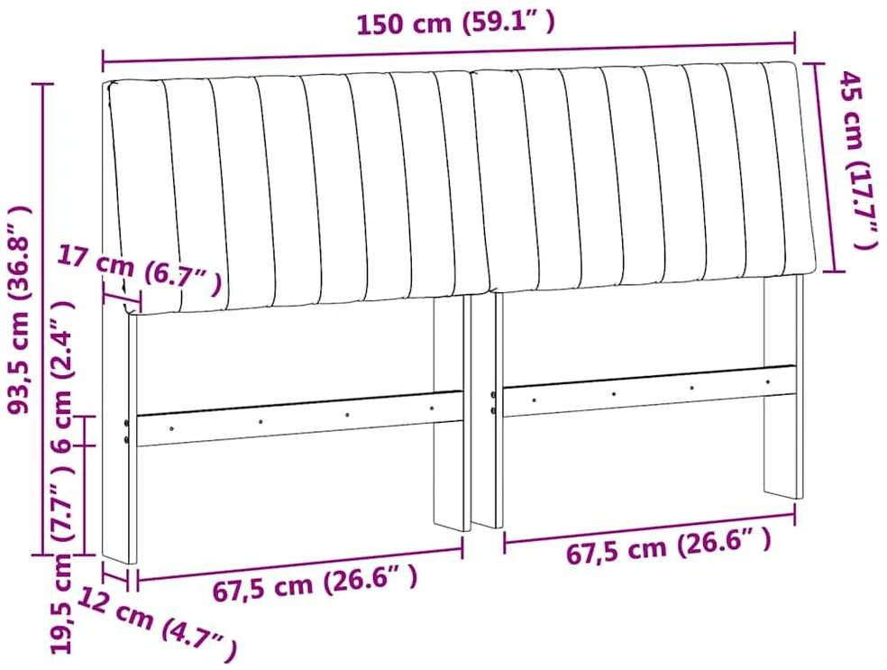Apmušta lovos galvūgalis Tamsiai pilka 150 cm