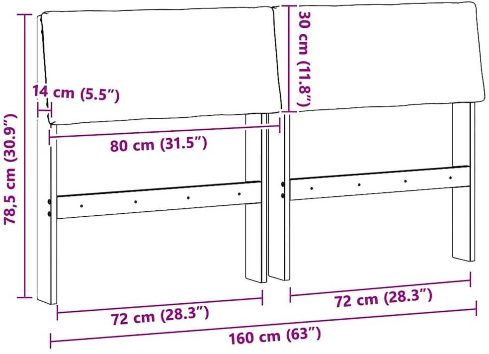 Apmušta lovos galvūgalis Tamsiai pilka 160 cm