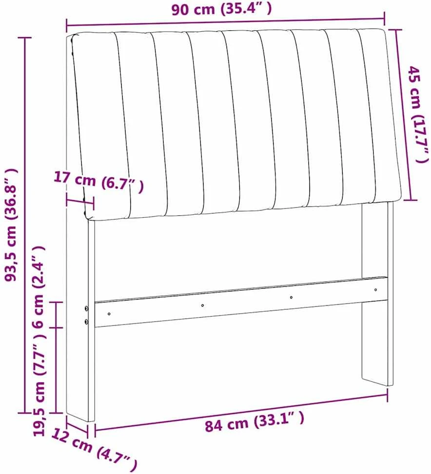 Apmušta lovos galvūgalis Tamsiai pilka 90 cm