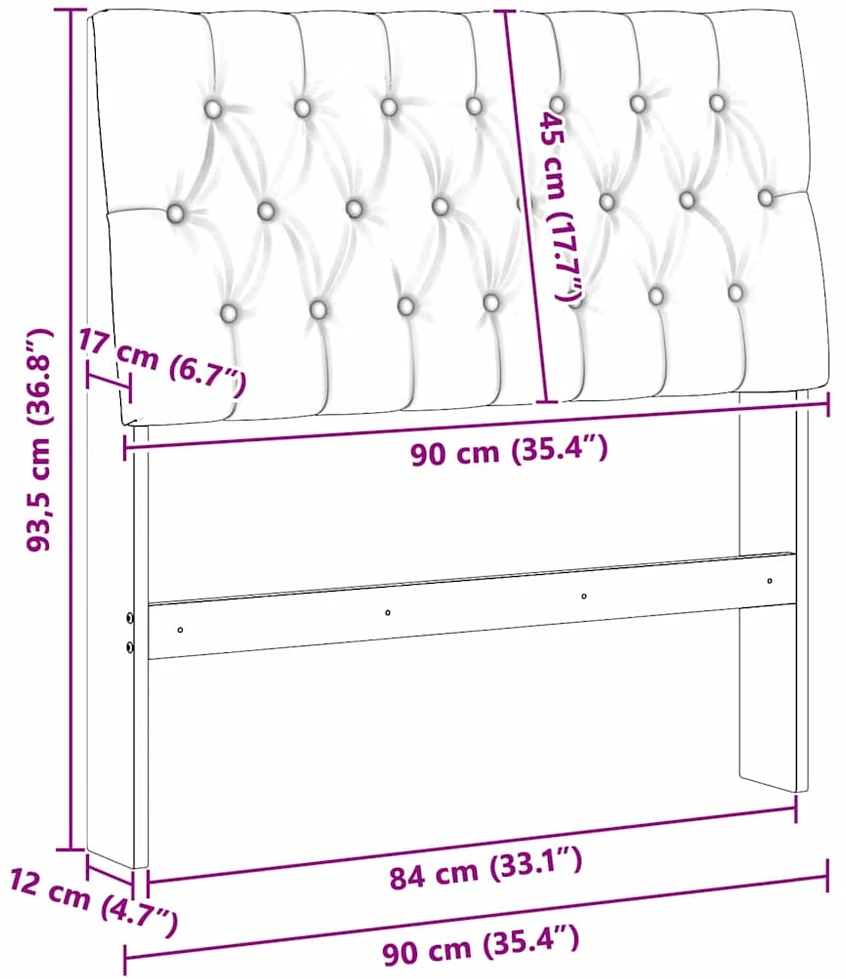 Apmušta lovos galvūgalis Tamsiai pilka 90 cm