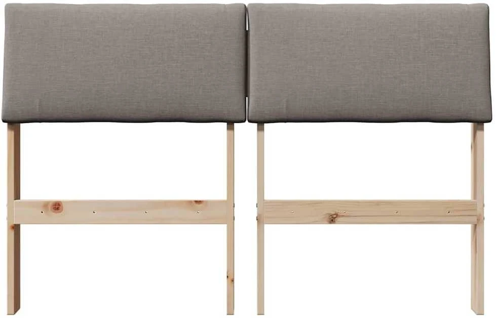 Apmušta lovos galvūgalis Taupe 120 cm Kietos pušies mediena