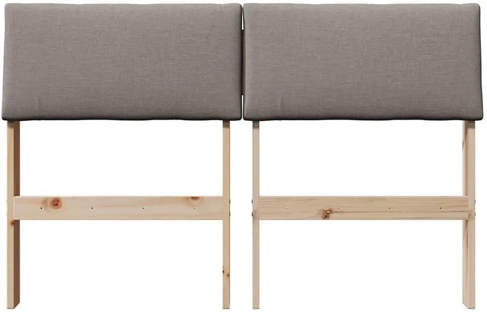 Apmušta lovos galvūgalis Taupe 120 cm Kietos pušies mediena