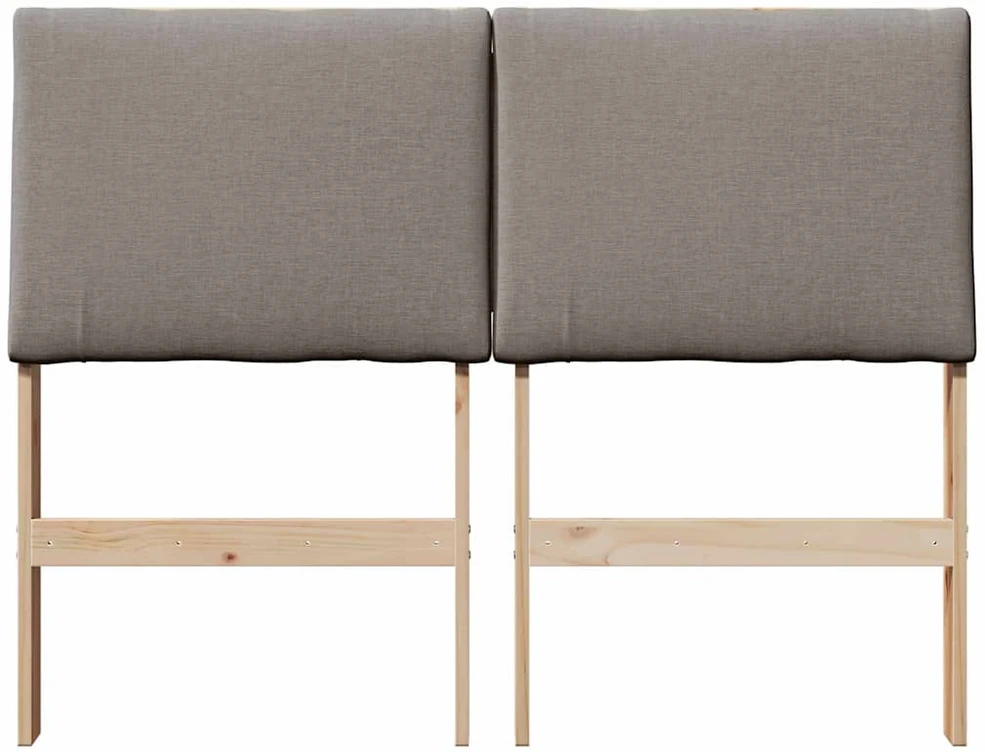 Apmušta lovos galvūgalis Taupe 120 cm Kietos pušies mediena