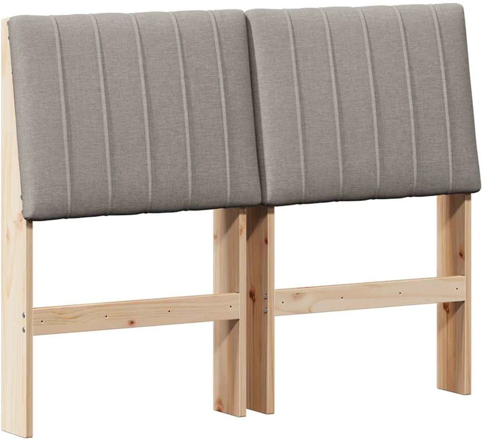 Apmušta lovos galvūgalis Taupe 120 cm Kietos pušies mediena