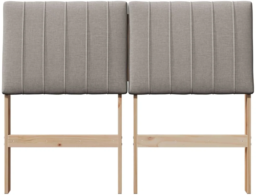 Apmušta lovos galvūgalis Taupe 120 cm Kietos pušies mediena