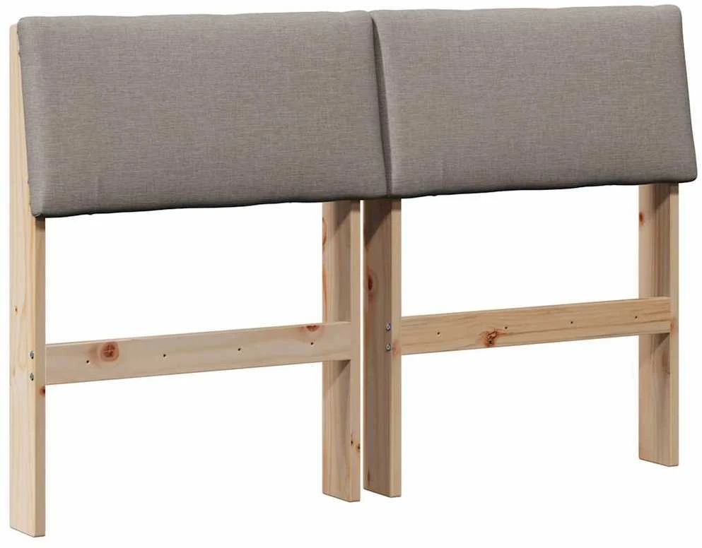 Apmušta lovos galvūgalis Taupe 120 cm Kietos pušies mediena