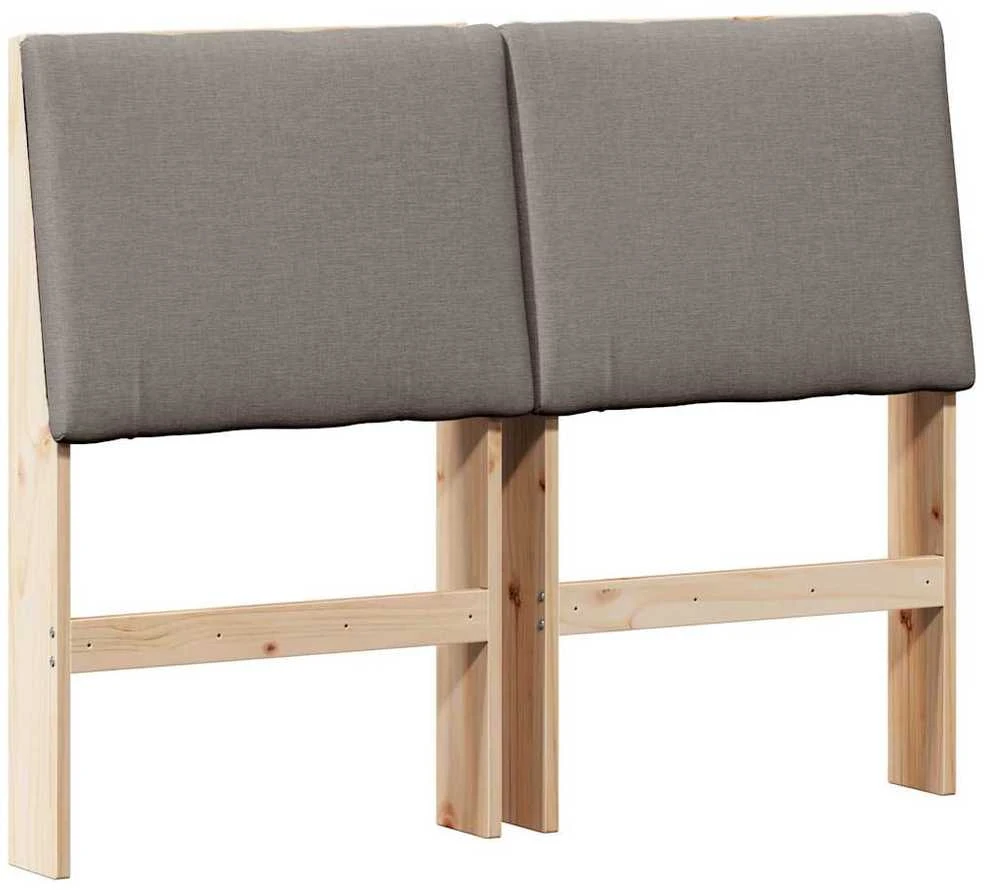 Apmušta lovos galvūgalis Taupe 135 cm Kietos pušies mediena