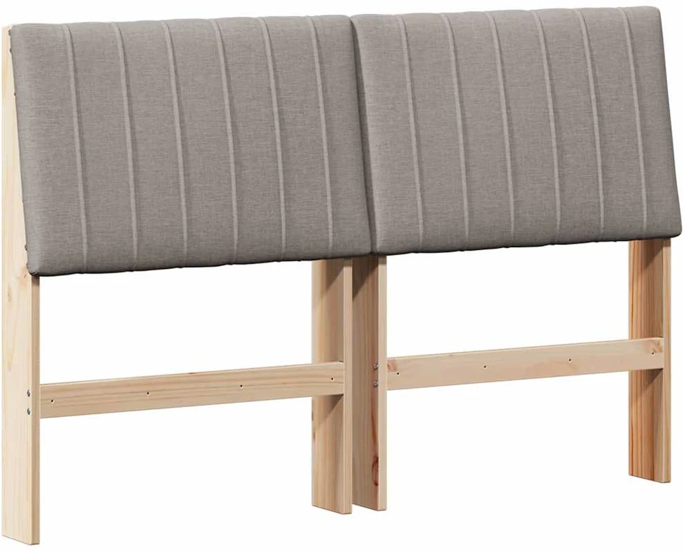 Apmušta lovos galvūgalis Taupe 135 cm Kietos pušies mediena