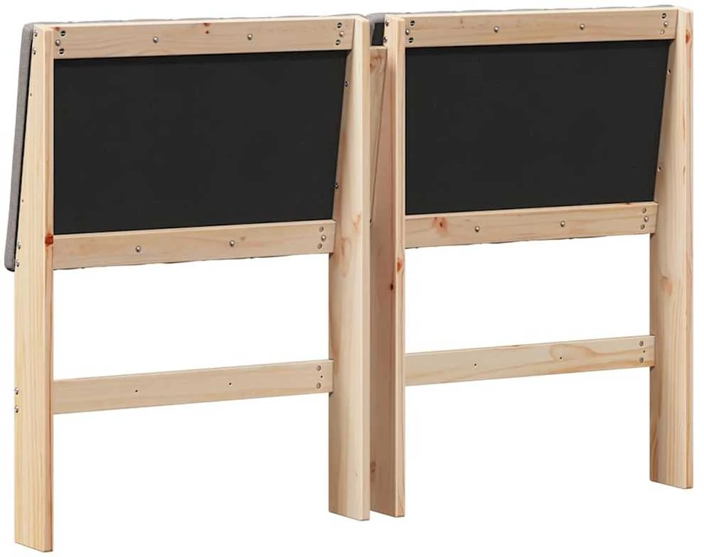 Apmušta lovos galvūgalis Taupe 140 cm Kietos pušies mediena