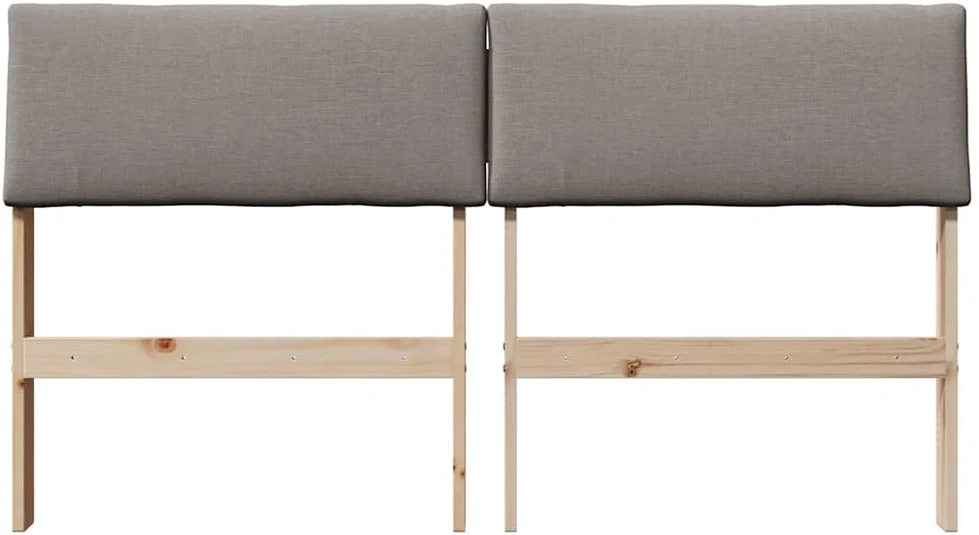 Apmušta lovos galvūgalis Taupe 140 cm Kietos pušies mediena