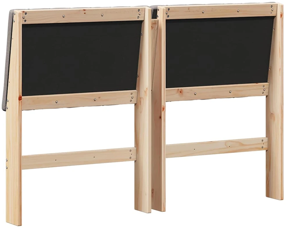 Apmušta lovos galvūgalis Taupe 140 cm Kietos pušies mediena