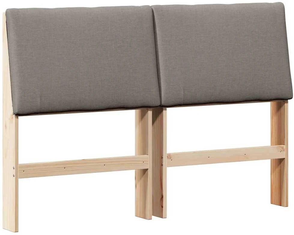 Apmušta lovos galvūgalis Taupe 140 cm Kietos pušies mediena