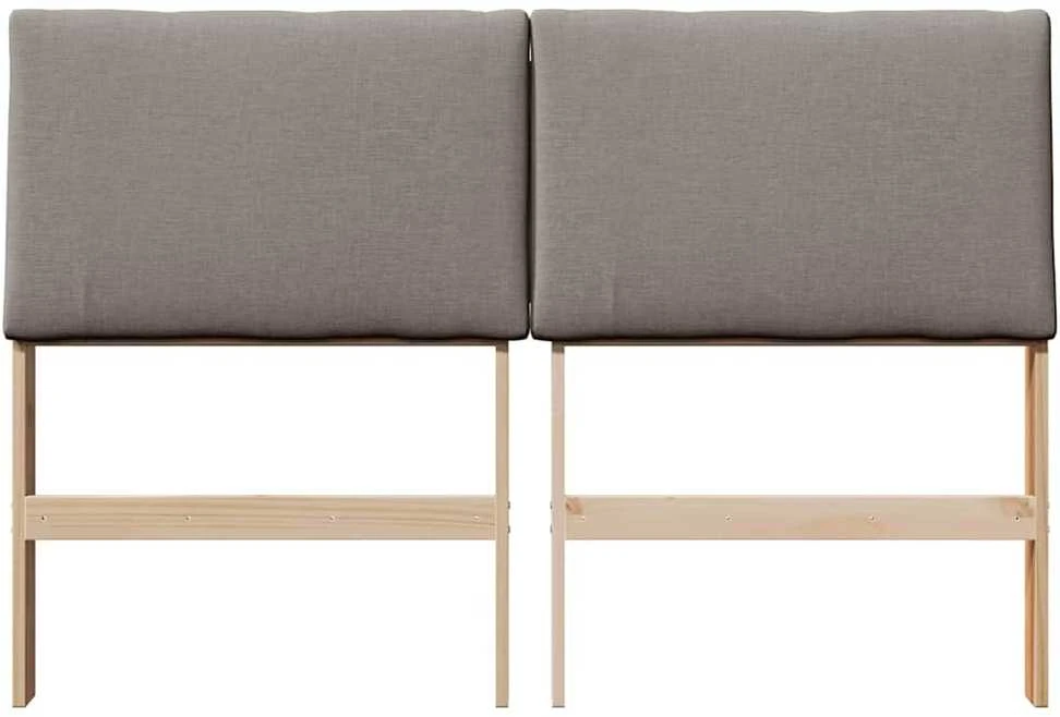 Apmušta lovos galvūgalis Taupe 140 cm Kietos pušies mediena