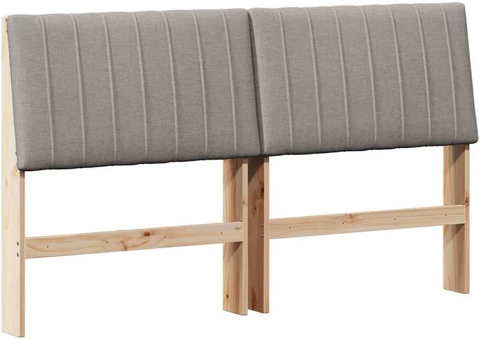 Apmušta lovos galvūgalis Taupe 150 cm Kietos pušies mediena