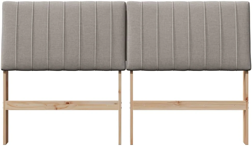 Apmušta lovos galvūgalis Taupe 150 cm Kietos pušies mediena