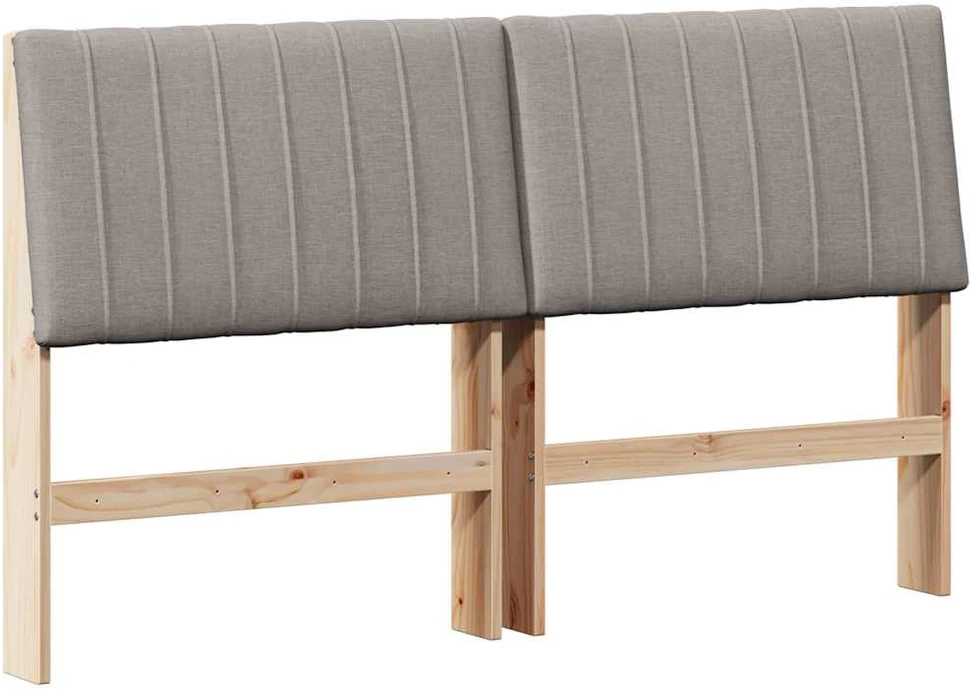 Apmušta lovos galvūgalis Taupe 150 cm Kietos pušies mediena