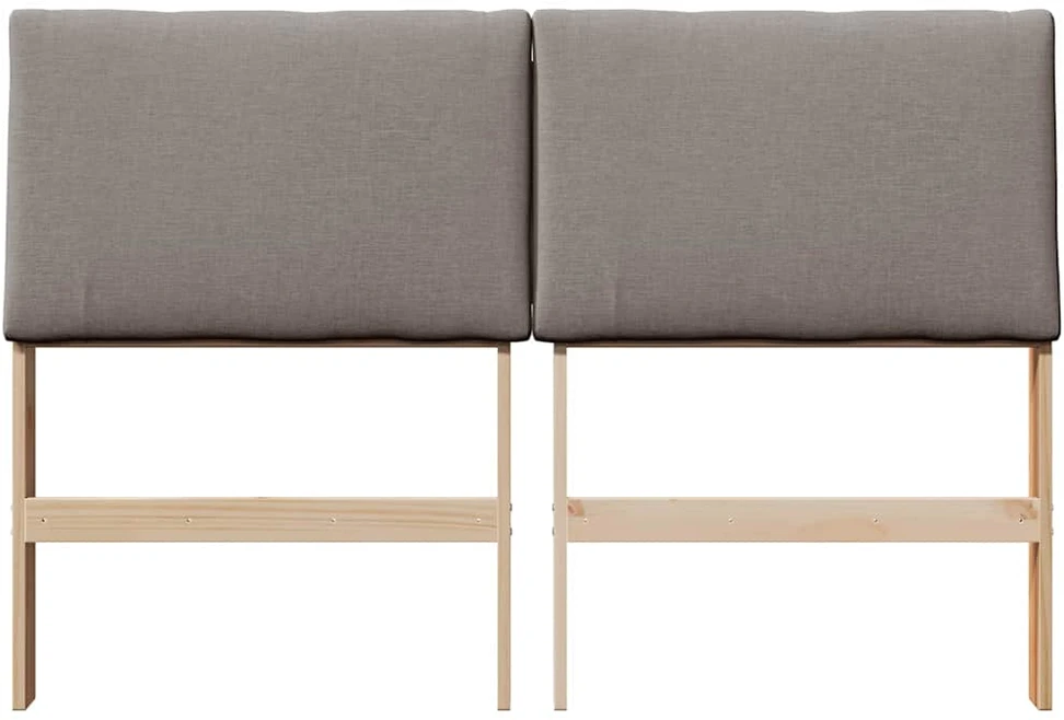 Apmušta lovos galvūgalis Taupe 150 cm Kietos pušies mediena