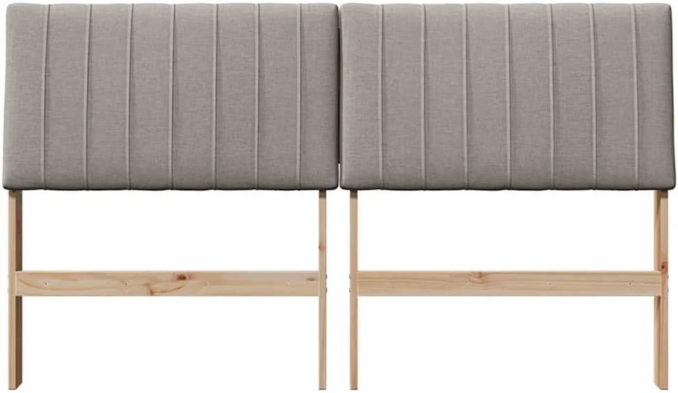 Apmušta lovos galvūgalis Taupe 150 cm Kietos pušies mediena