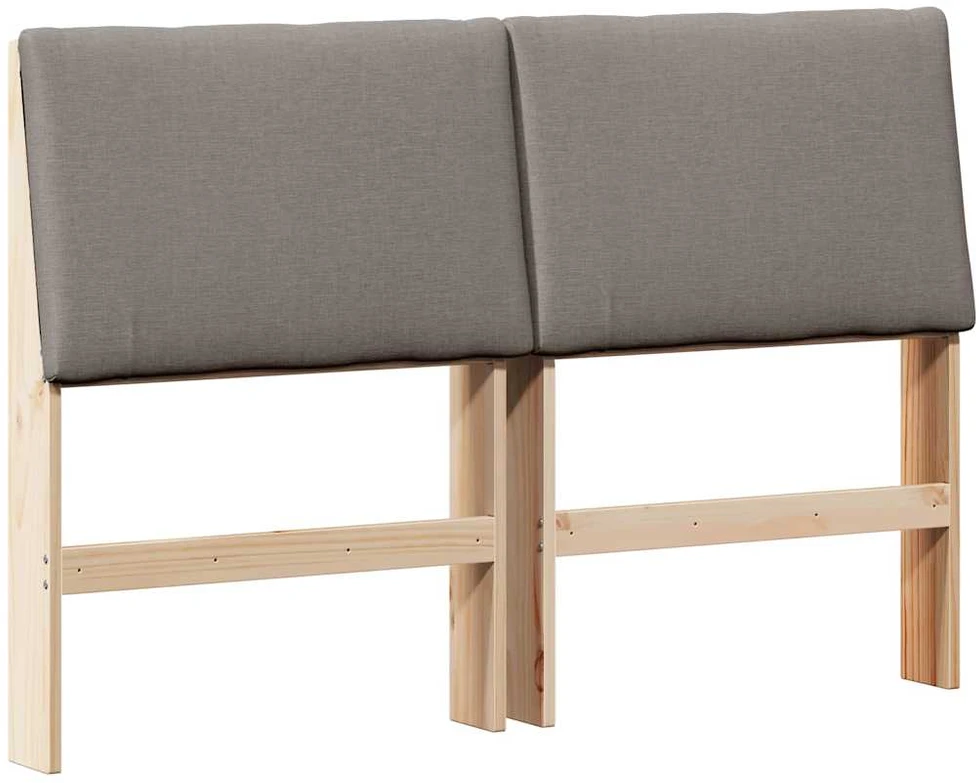 Apmušta lovos galvūgalis Taupe 150 cm Kietos pušies mediena