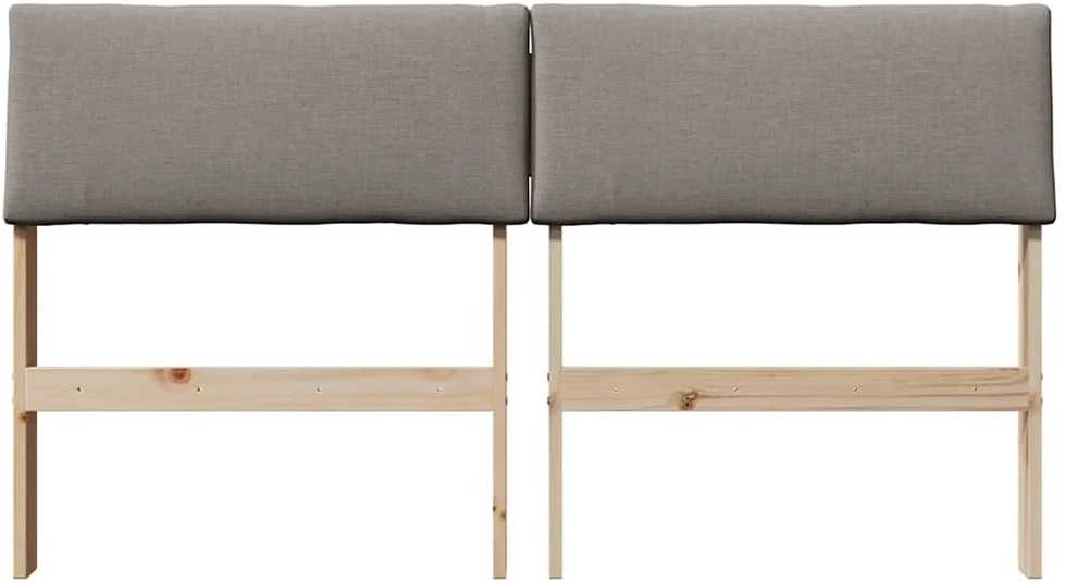 Apmušta lovos galvūgalis Taupe 160 cm Kietos pušies mediena