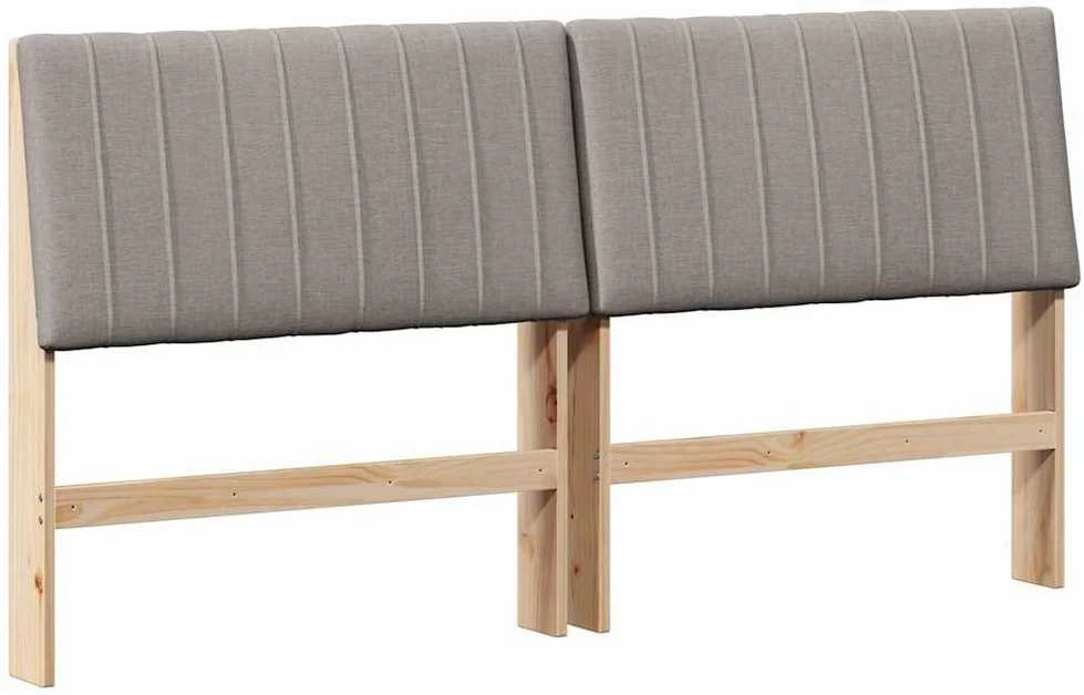 Apmušta lovos galvūgalis Taupe 180 cm Kietos pušies mediena