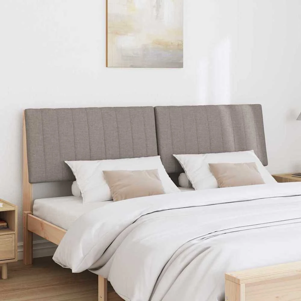 Apmušta lovos galvūgalis Taupe 200 cm Kietos pušies mediena