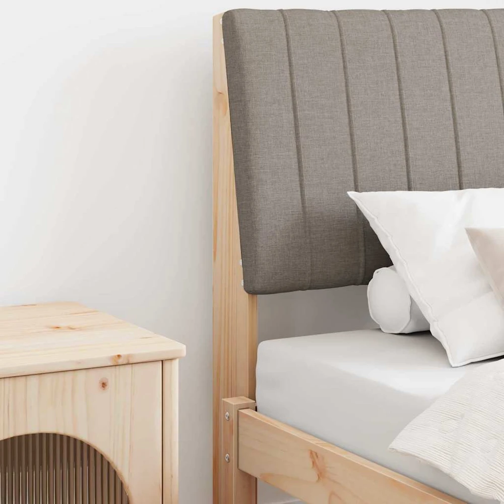 Apmušta lovos galvūgalis Taupe 90 cm Kietos pušies mediena