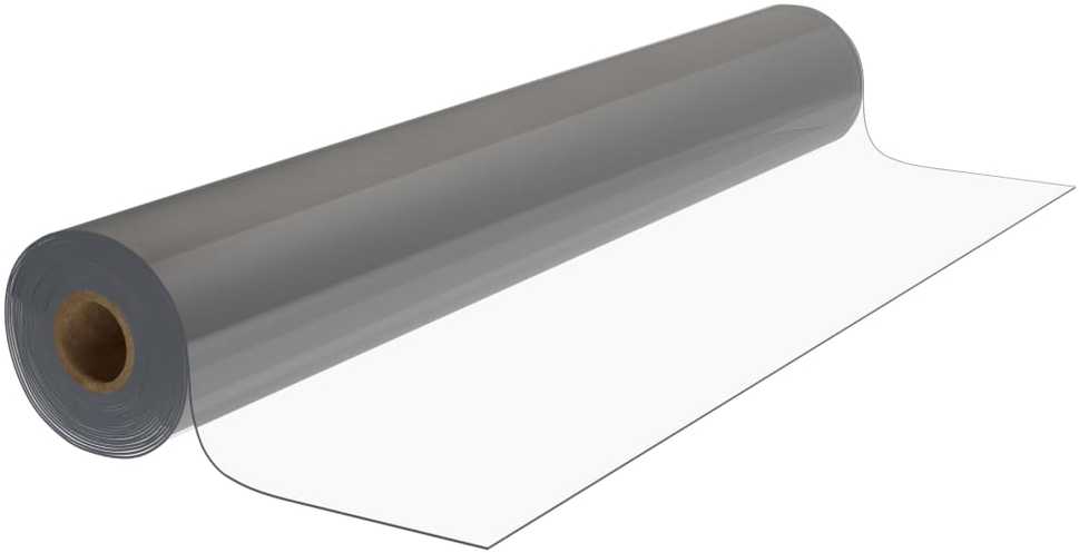 Apsauginės stalo plėvelės ritinys, skaidrus, 0,9x15m, PVC, 1,6mm