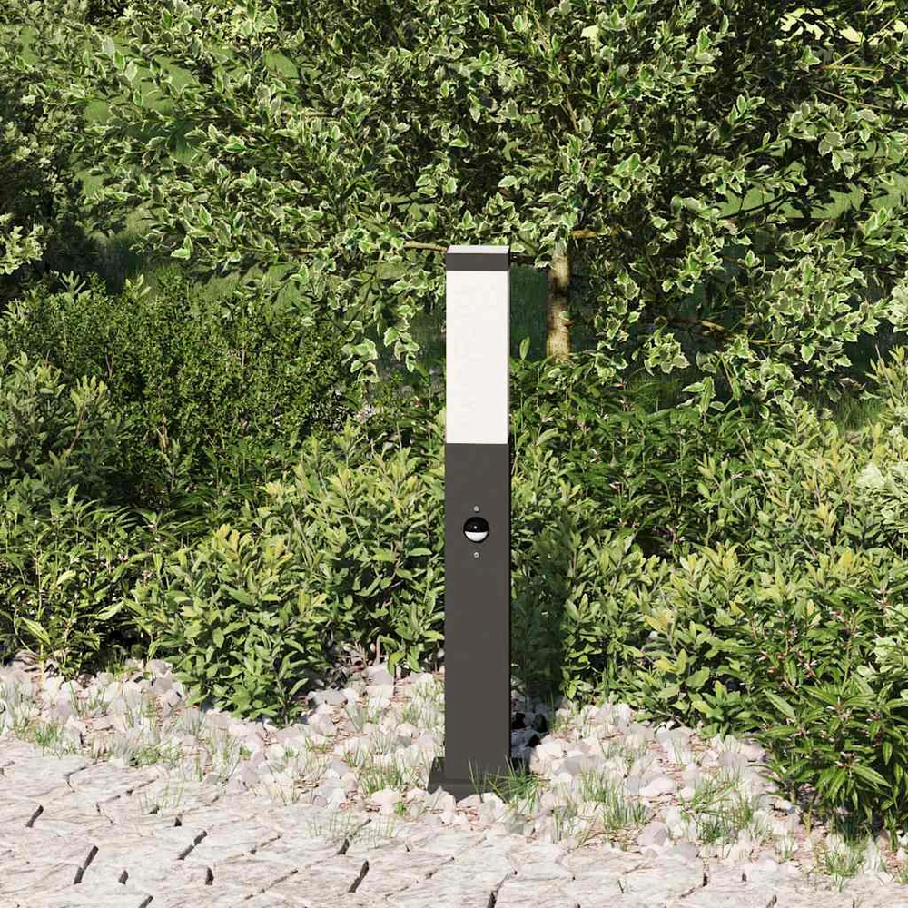 Pakabinamas šviestuvas Apsauginis stulpelis su jutikliu, 50 cm, juodas, IP44