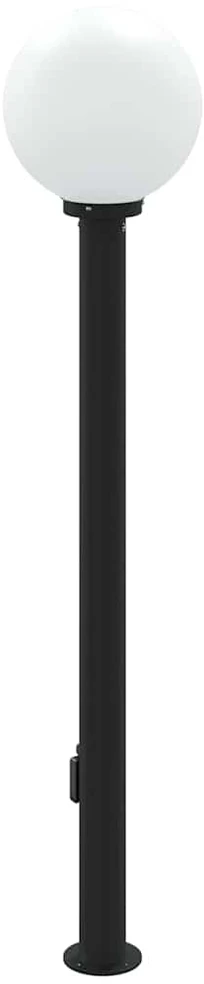 Pakabinamas šviestuvas Apsauginis šviestuvas su jutikliu ir lizdu, 120 cm, juodas, IP44