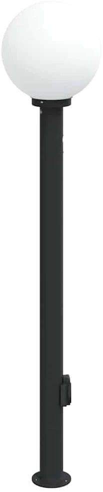 Pakabinamas šviestuvas Apsauginis šviestuvas su jutikliu ir lizdu, 120 cm, juodas, IP44