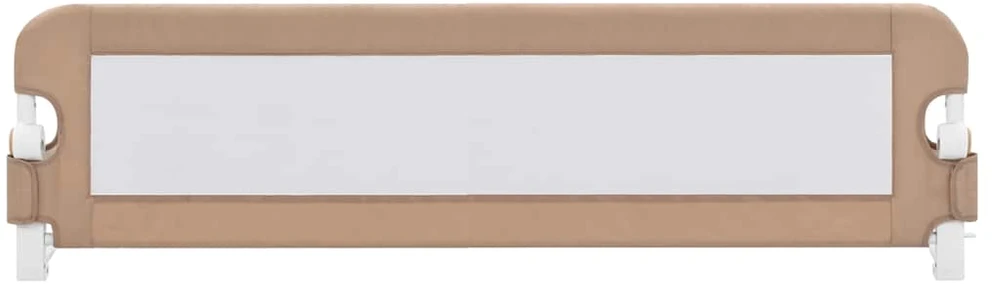 Apsauginis turėklas vaiko lovai, taupe, 150x42cm, poliesteris