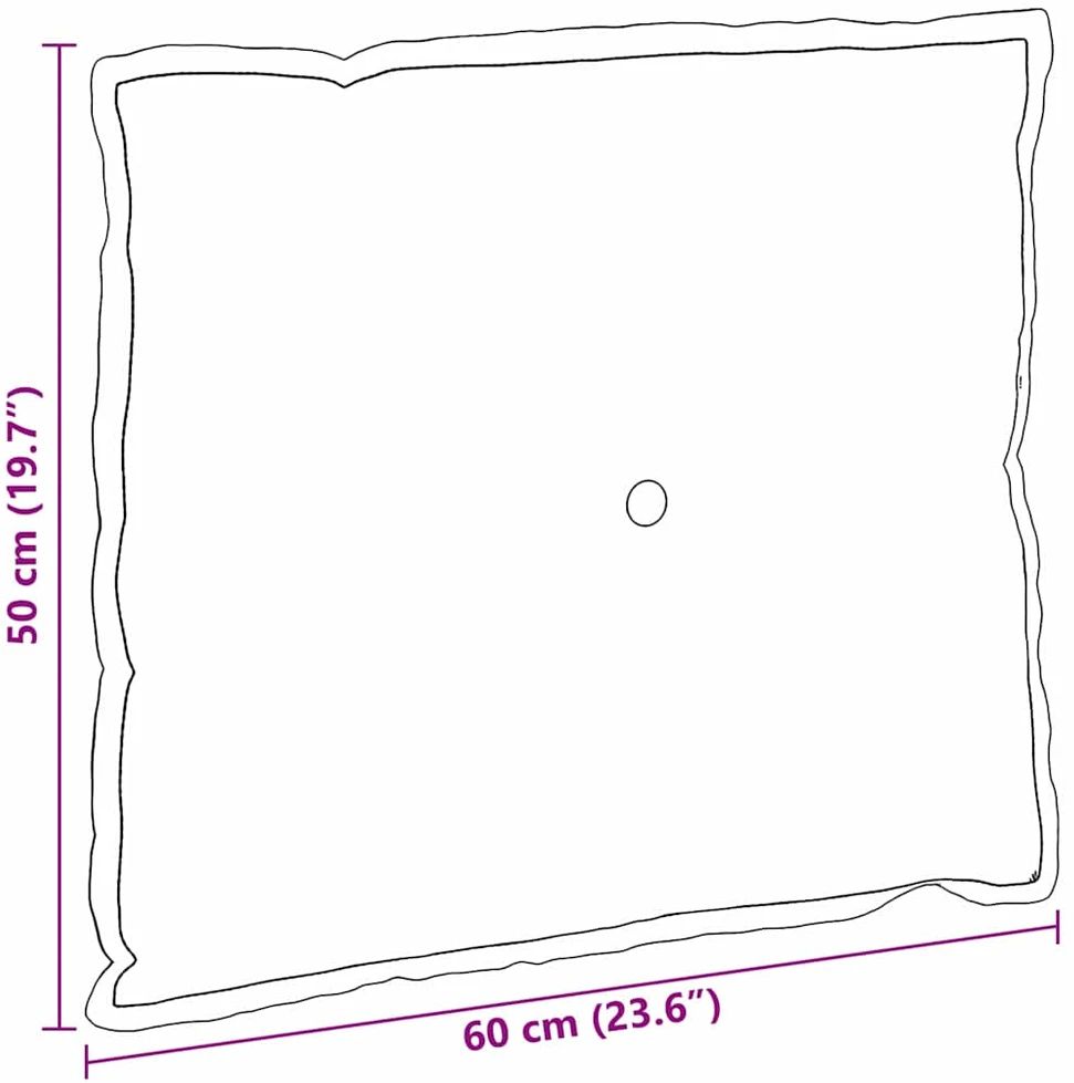 Apsaugos Pagalvė Tamsiai pilka 60 x 50 cm Kordūrinis audinys