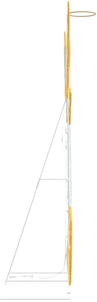 Apšviestas kampas Šilta balta 116 x 29 x 158.5 cm Poliesteris