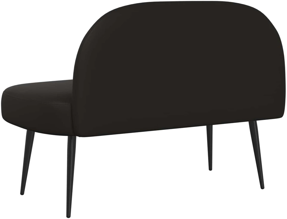 Aptrauktas suolelis su atlošu Juoda 110 x 60 x 76 cm
