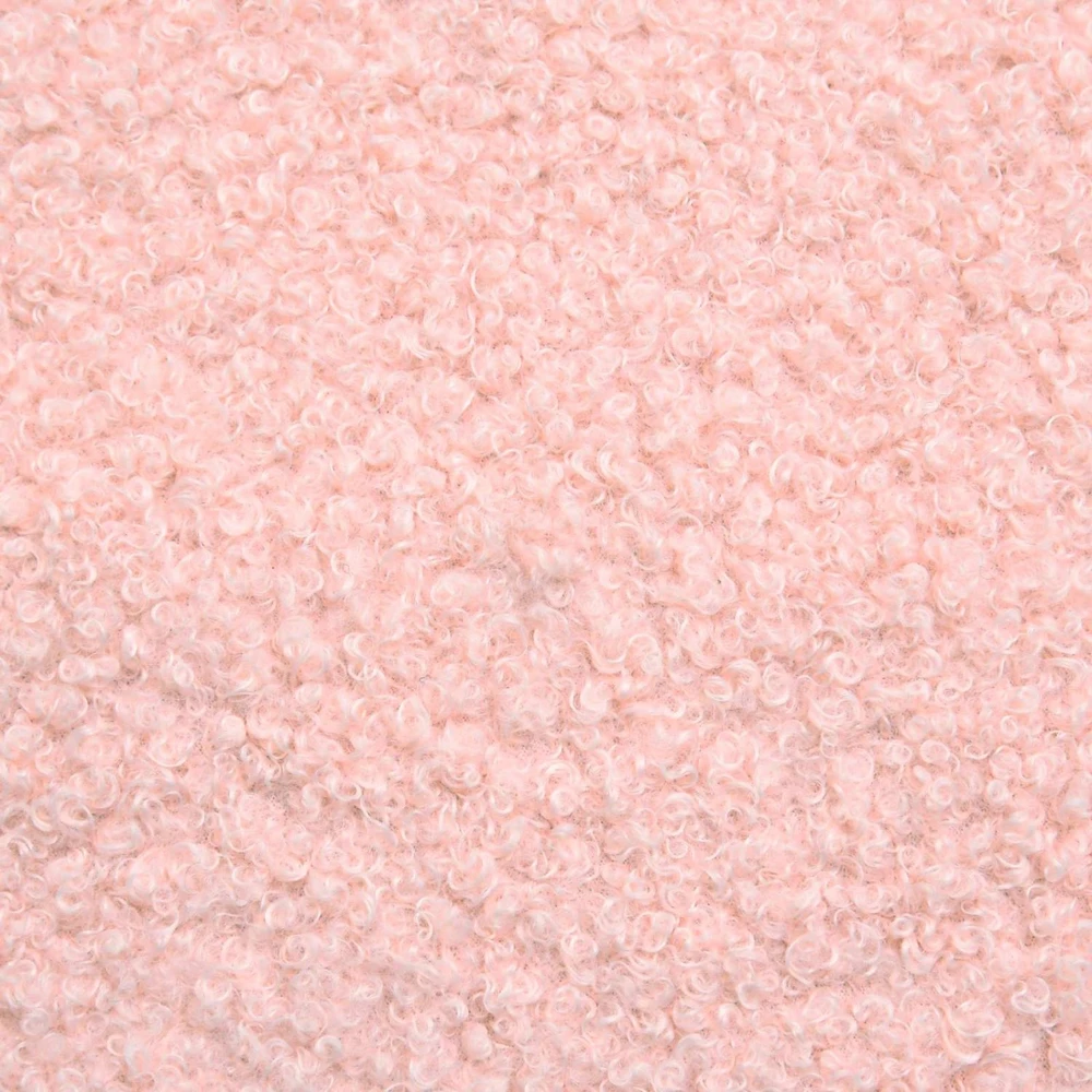 Aptrauktas suolelis su atlošu Rožinė 110 x 60 x 76 cm Bouclé