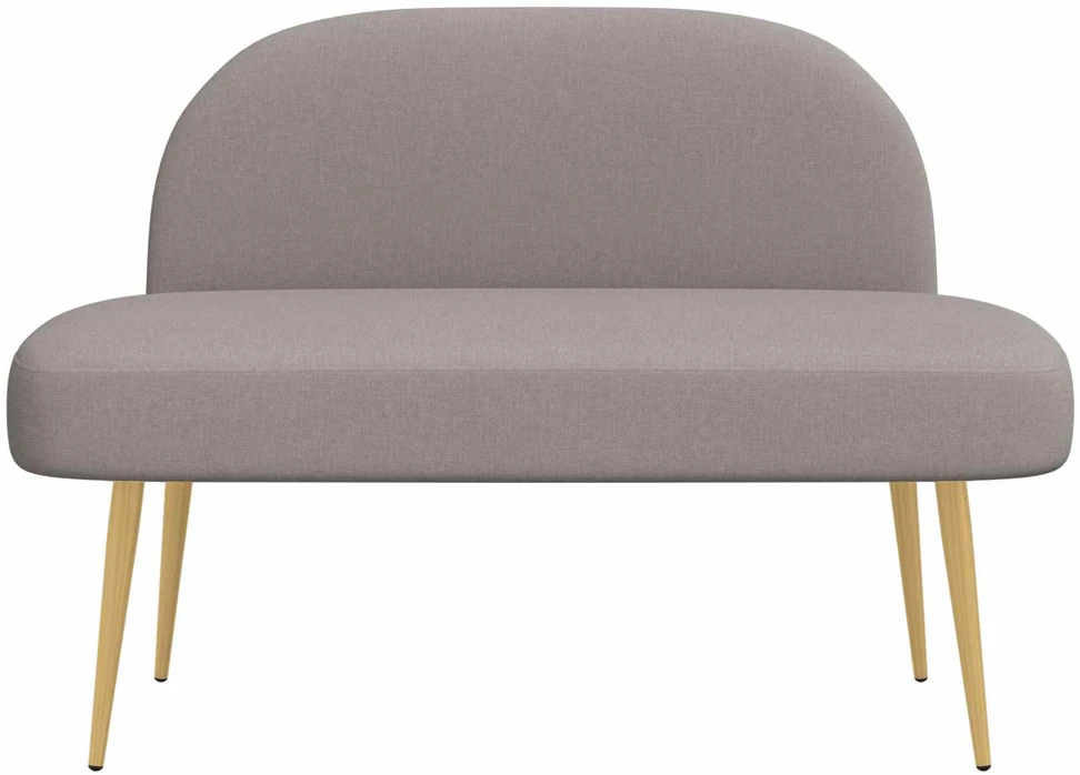 Aptrauktas suolelis su atlošu Taupe 110 x 60 x 76 cm