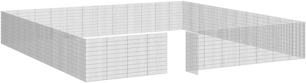 Aptvaras gyvūnams, 48 segmentai, 54x100cm, galvanizuota geležis