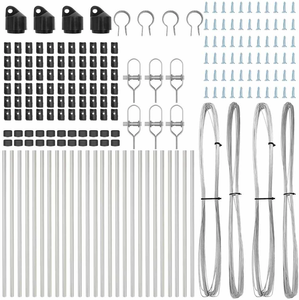 Tvorelės stulpas Kita 26 pcs Pilka 3,2 x 3,2 x 80 cm Plienas, modelis ...