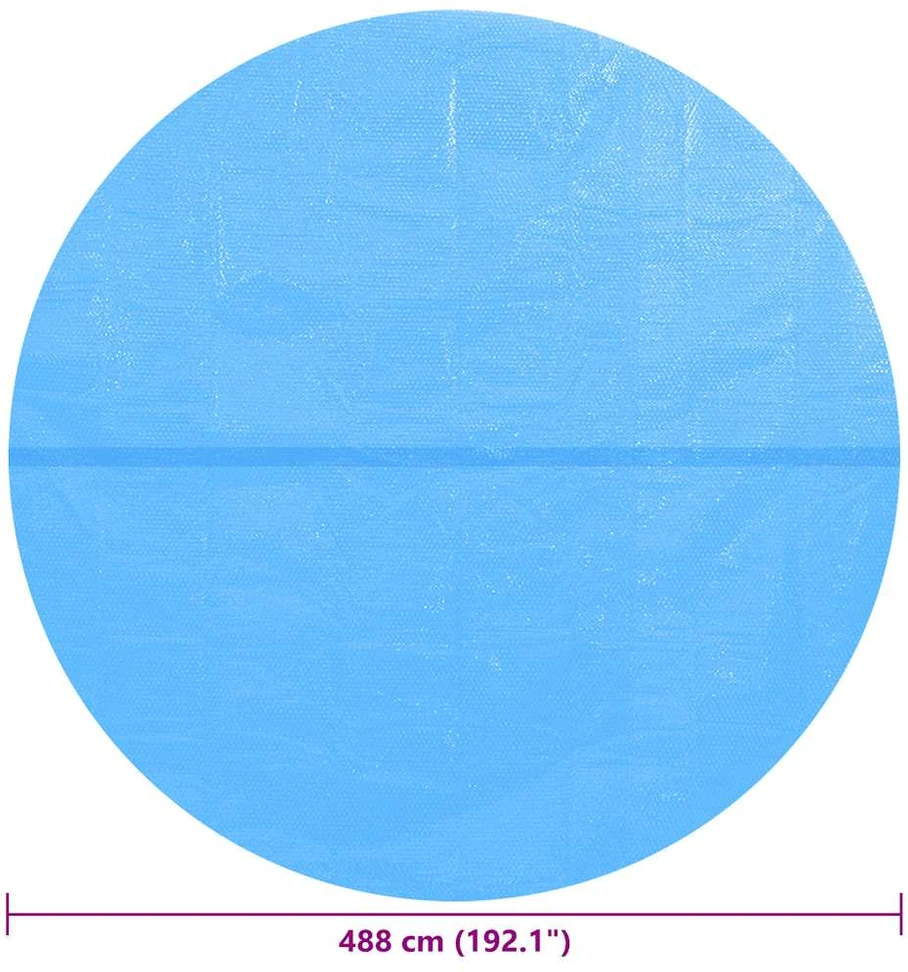 Apvalus Baseino Uždangalas, 488 cm, PE, Mėlynas