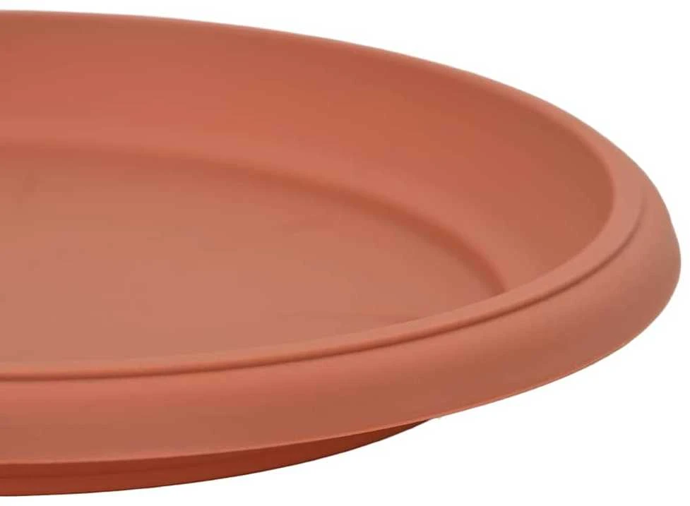 Apvalus gėlių padėklas 24 vnt. Raudona plyta Ø 23,5 x 2,5 cm