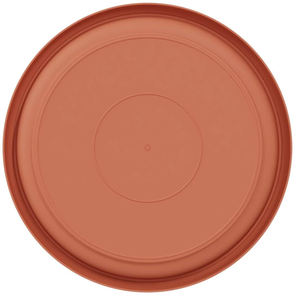 Apvalus gėlių padėklas 24 vnt. Raudona plyta Ø 23,5 x 2,5 cm
