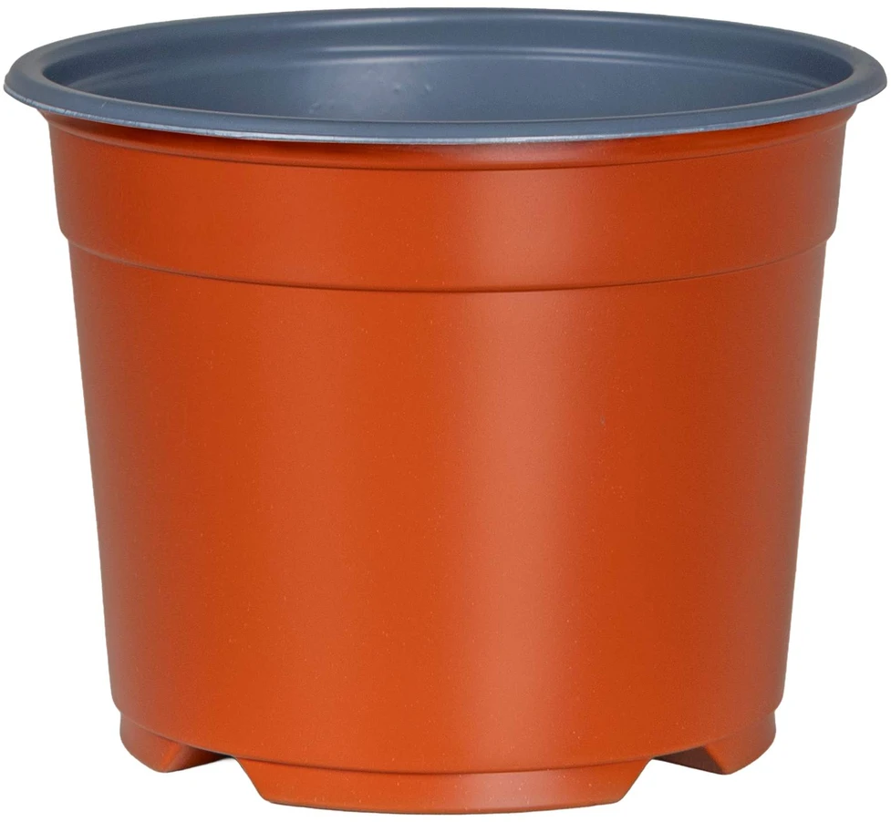 Apvalus gėlių vazonas 100 vnt. Terakotos Ø 10 x 8 cm Plastmasė