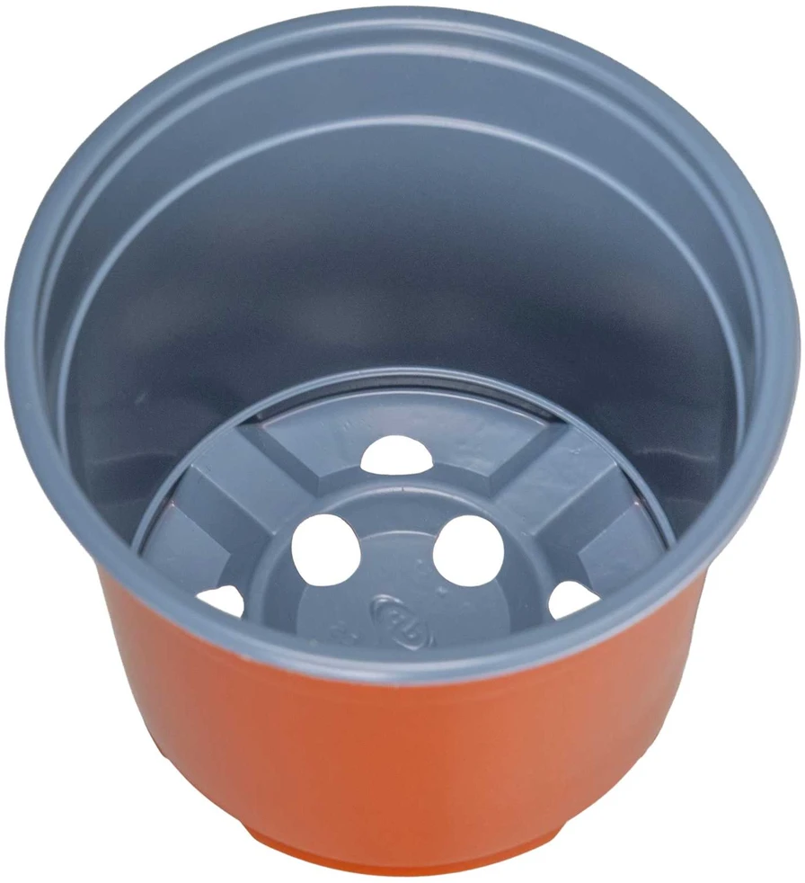Apvalus gėlių vazonas 100 vnt. Terakotos Ø 10 x 8 cm Plastmasė