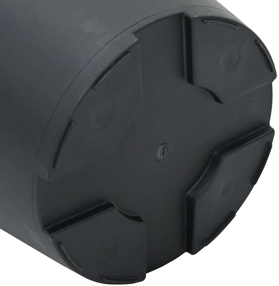 Apvalus gėlių vazonas 24 vnt. Juoda Ø 12,5 x 10 cm Plastmasė