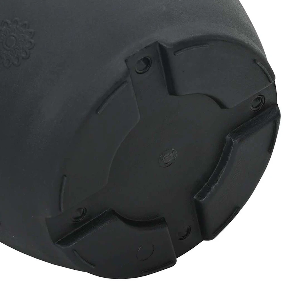 Apvalus gėlių vazonas 24 vnt. Juoda Ø 39 x 32 cm Plastmasė
