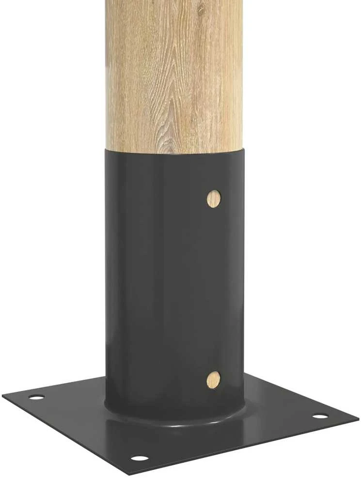 Apvalus žemės inkaras 12 vnt. Antracito 15 x 15 x 15 cm Metalas