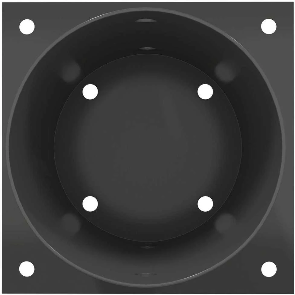 Apvalus žemės inkaras 12 vnt. Antracito 18 x 18 x 15 cm Metalas