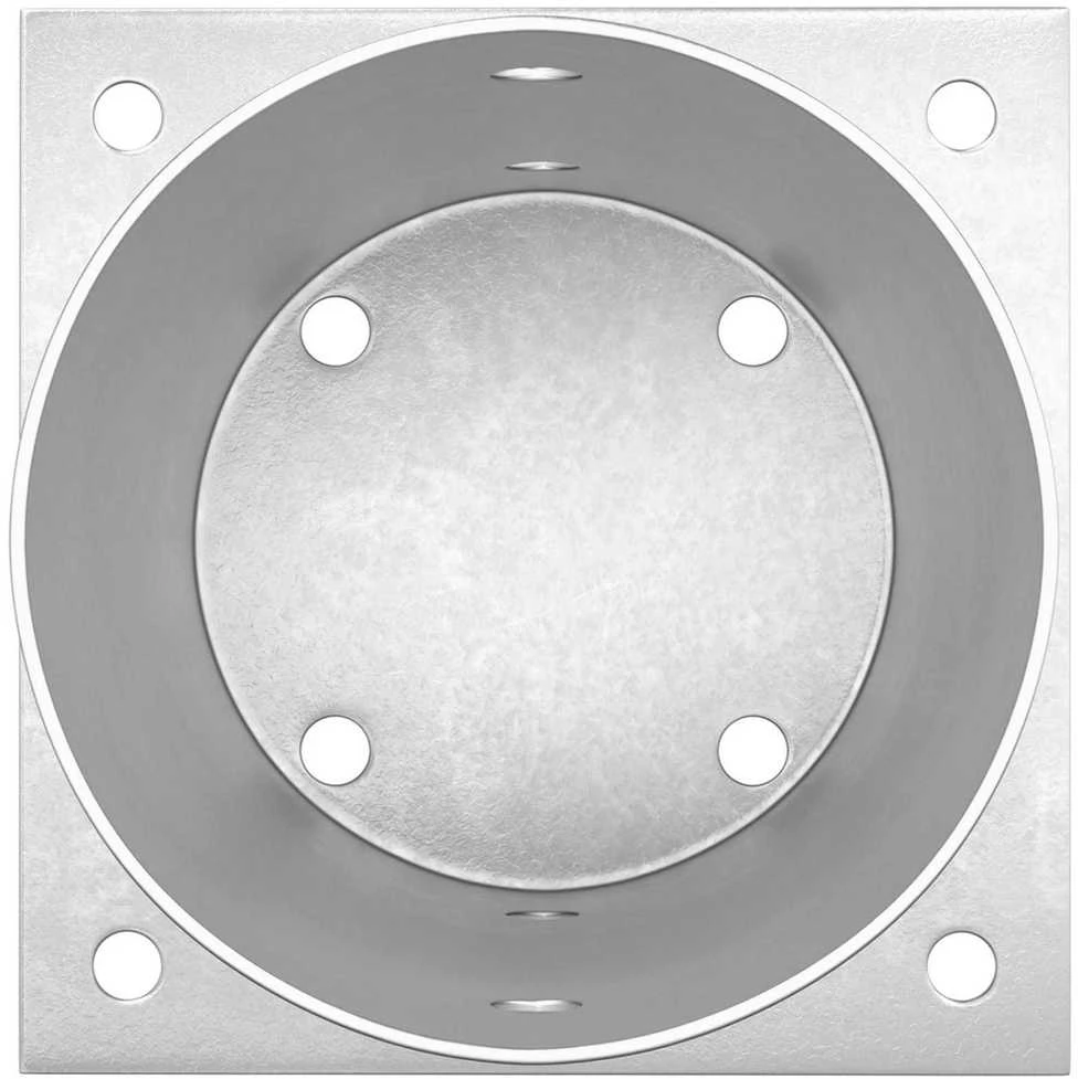 Apvalus žemės inkaras 12 vnt. Sidabrinė 15 x 15 x 15 cm Metalas